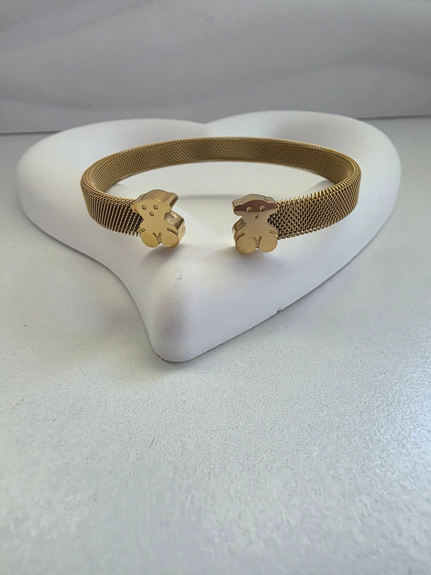 Gold Bear bangle