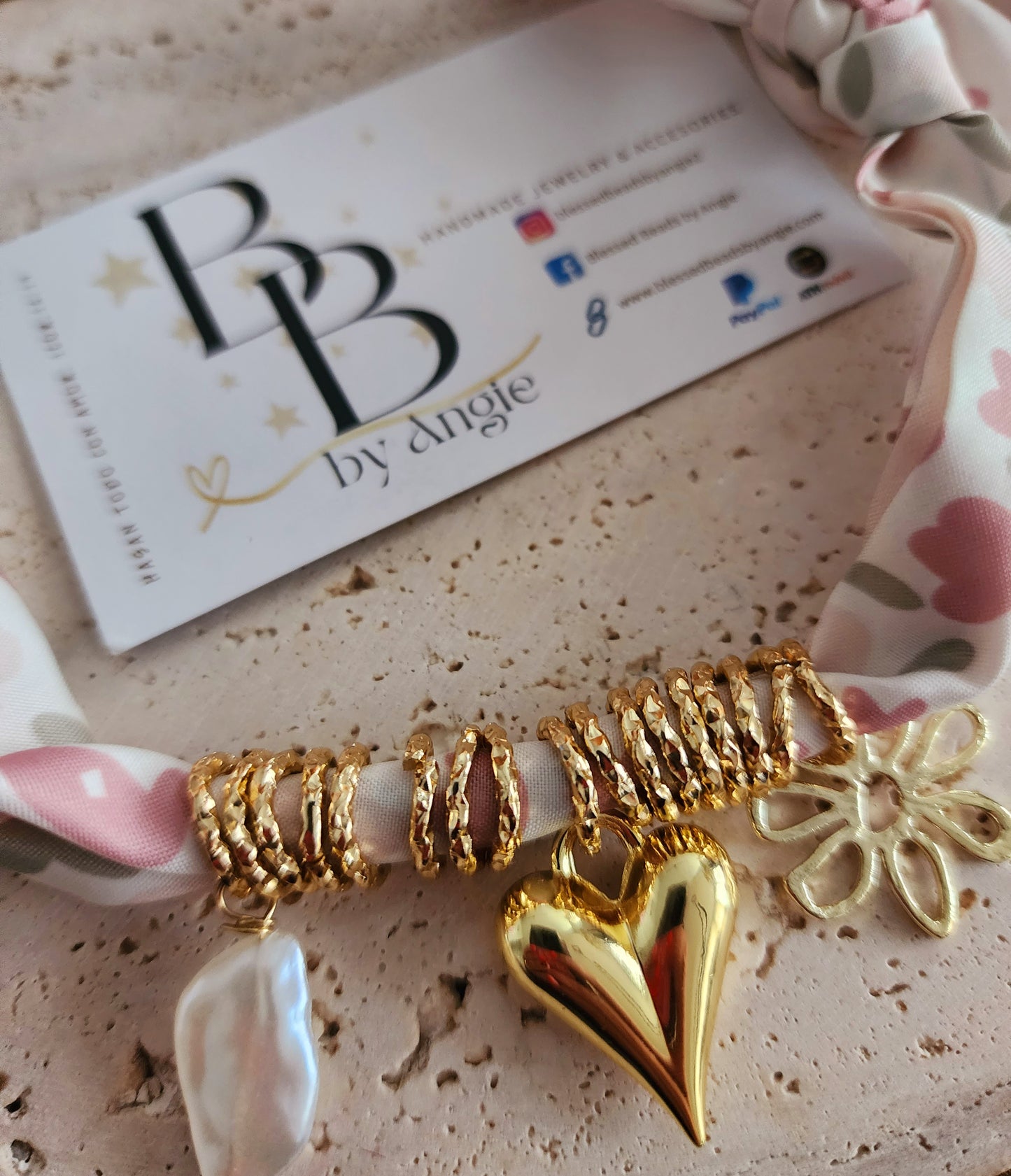 Flower scarf choker