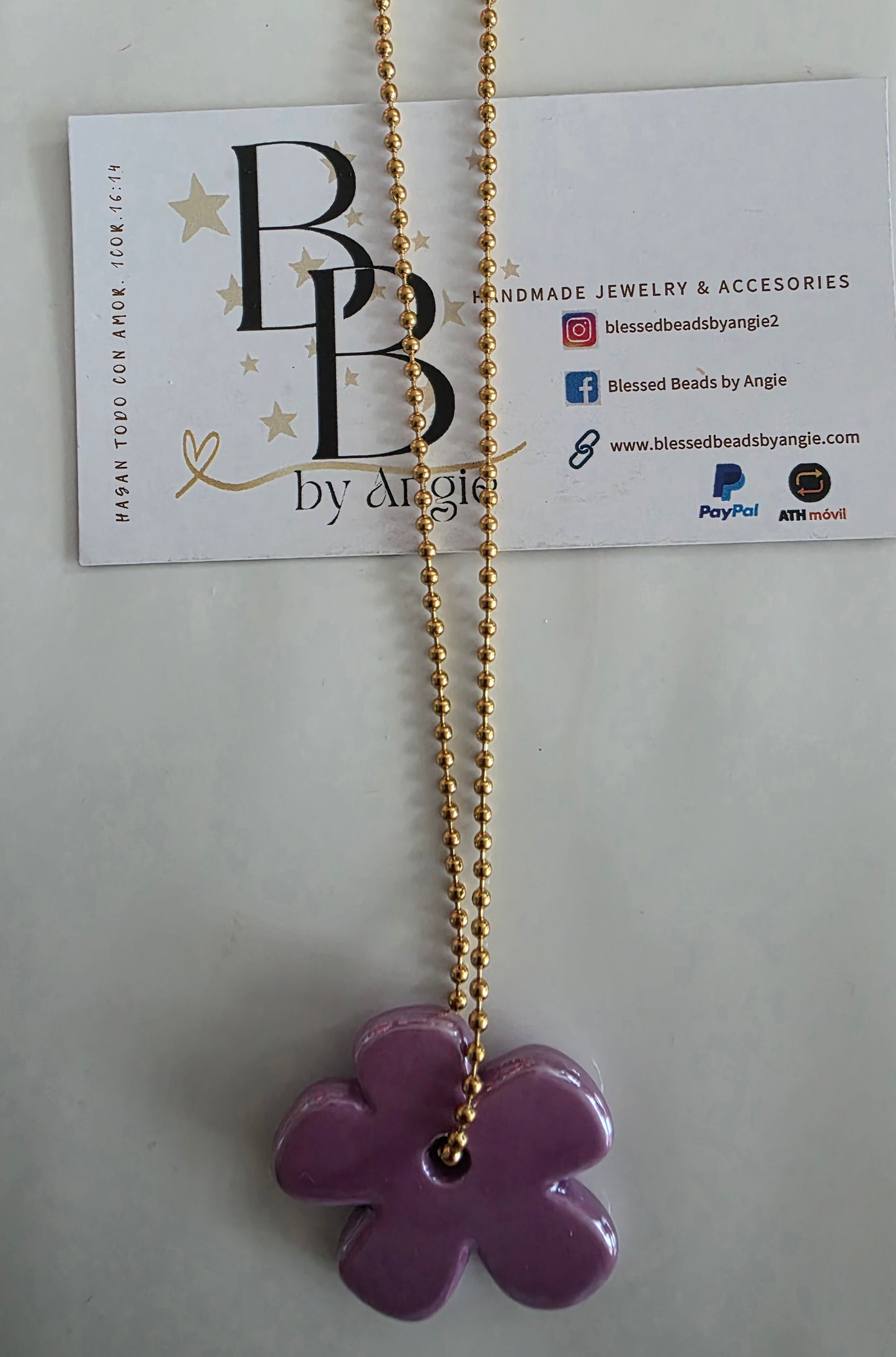 Petunia necklace