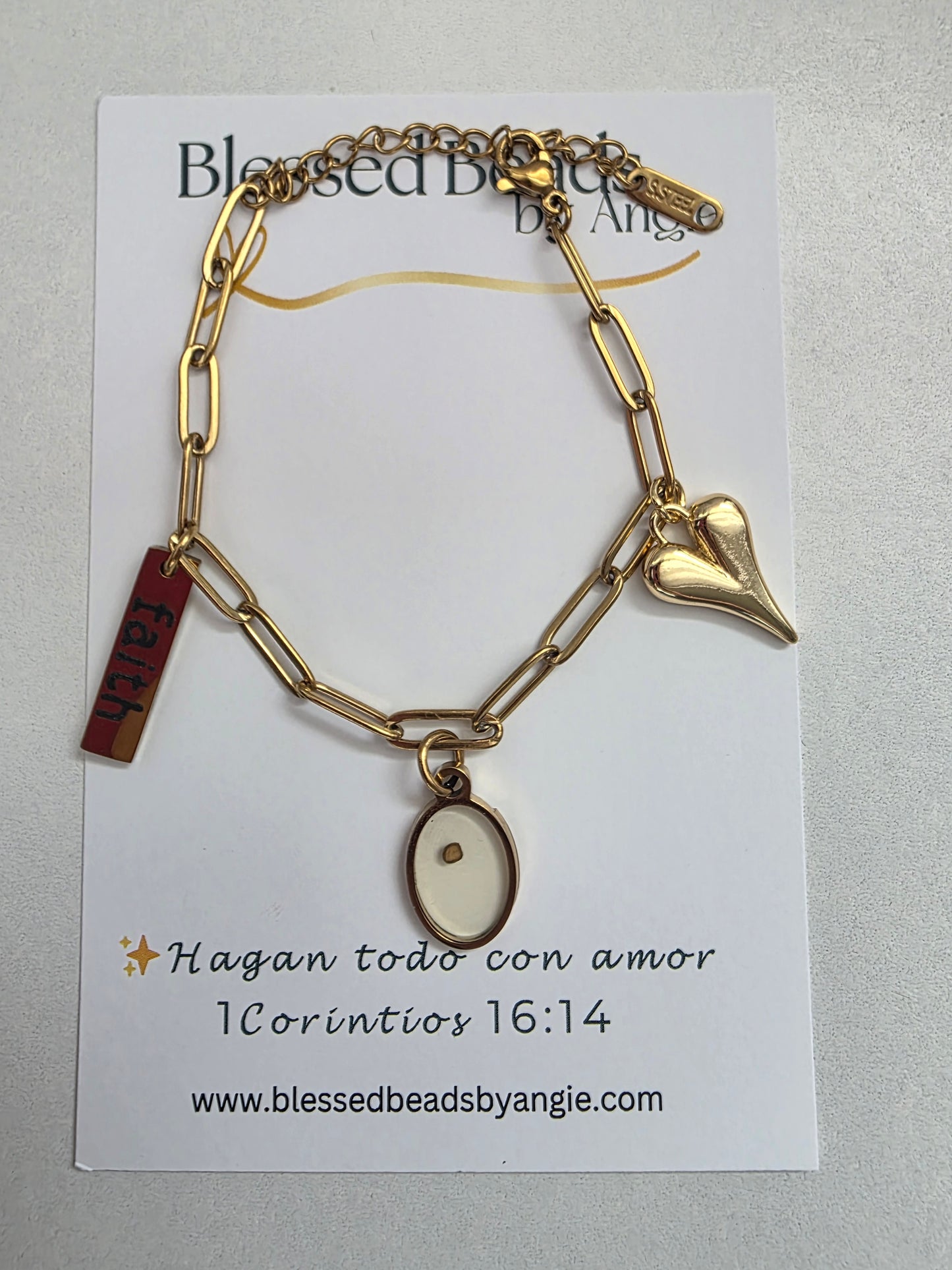 Tengo fé bracelet