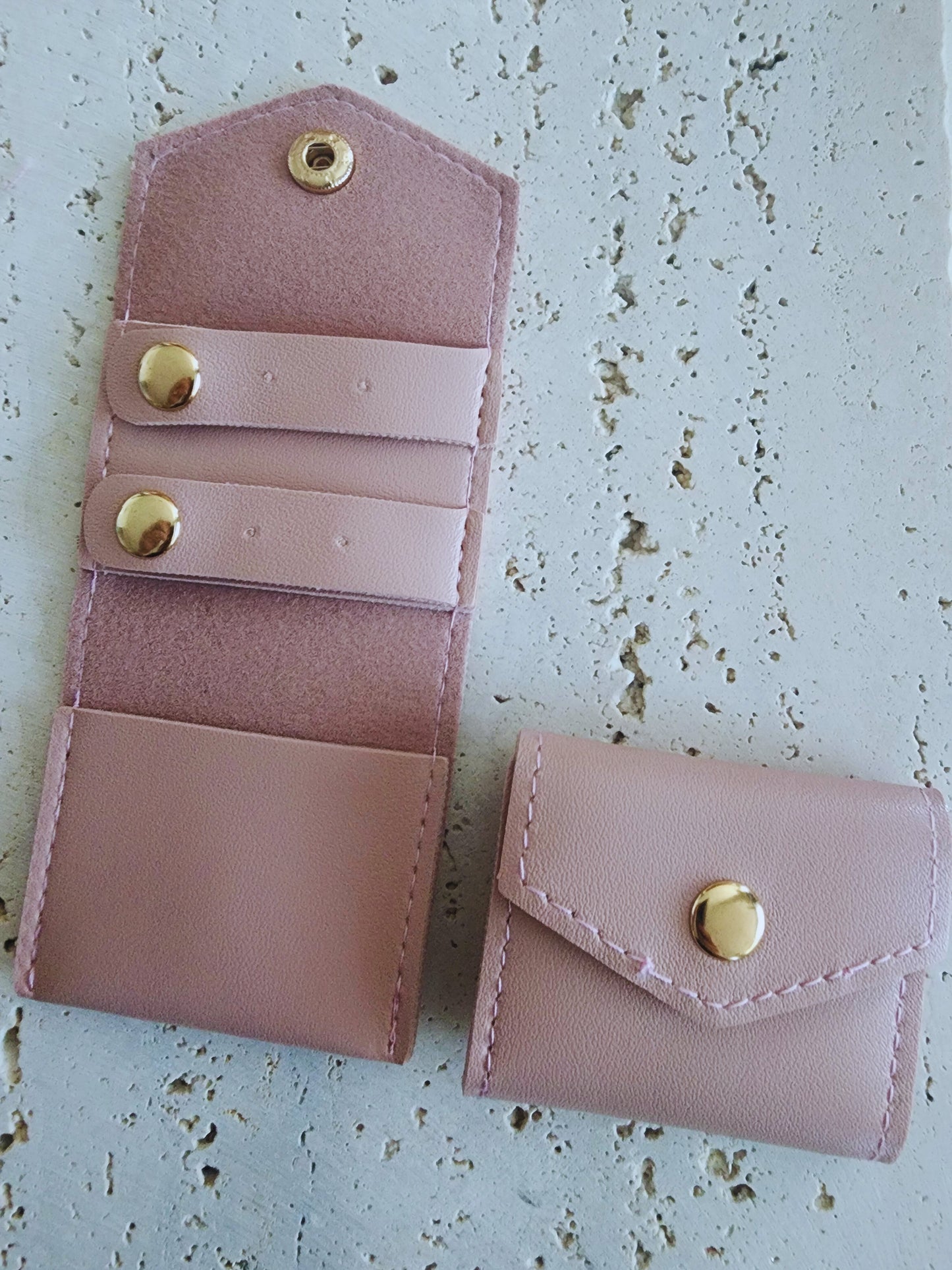 Pink jewelry purse