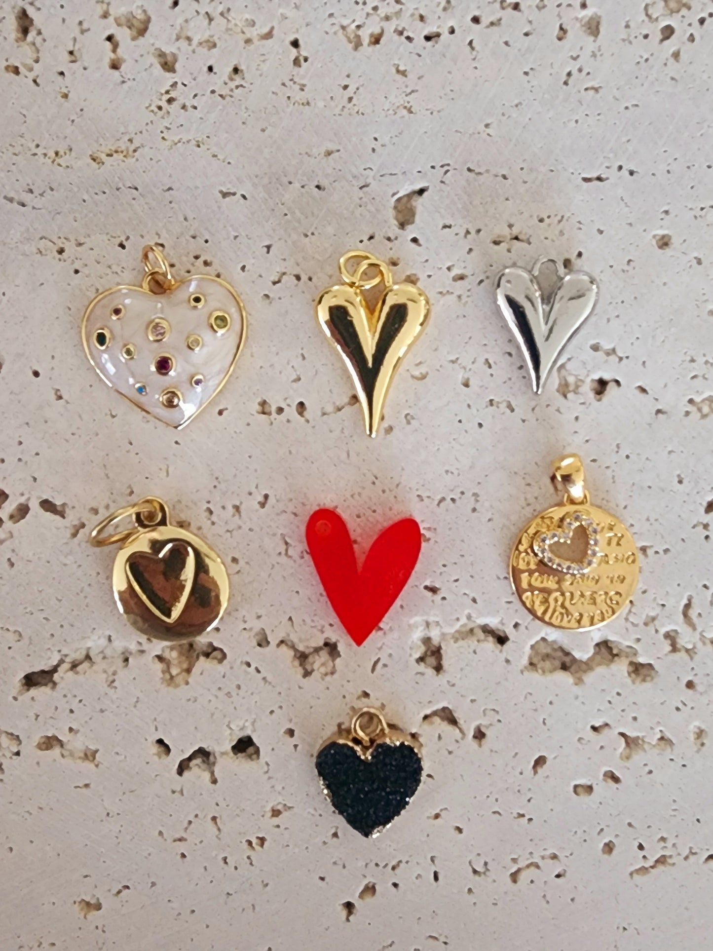 Heart charms