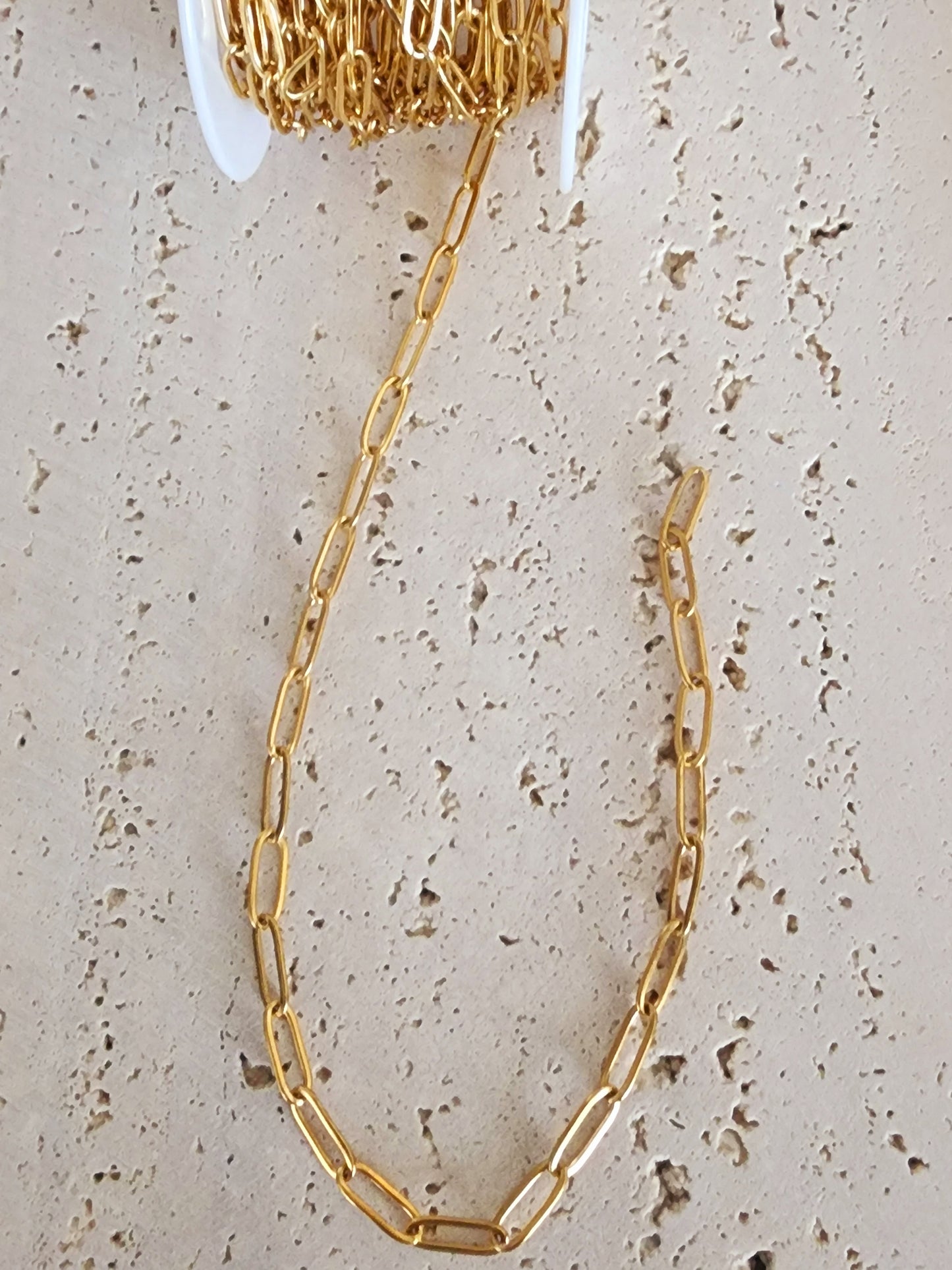 Paper clip chain necklace