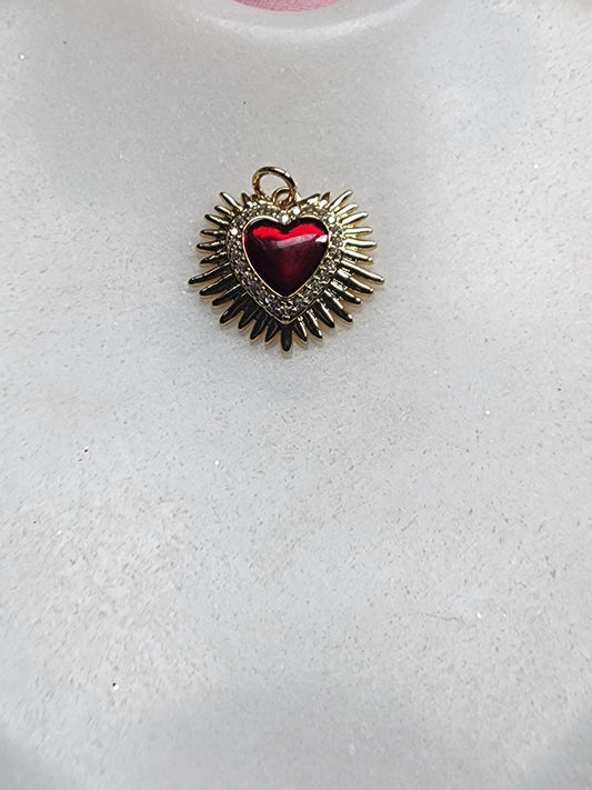 Red heart charm