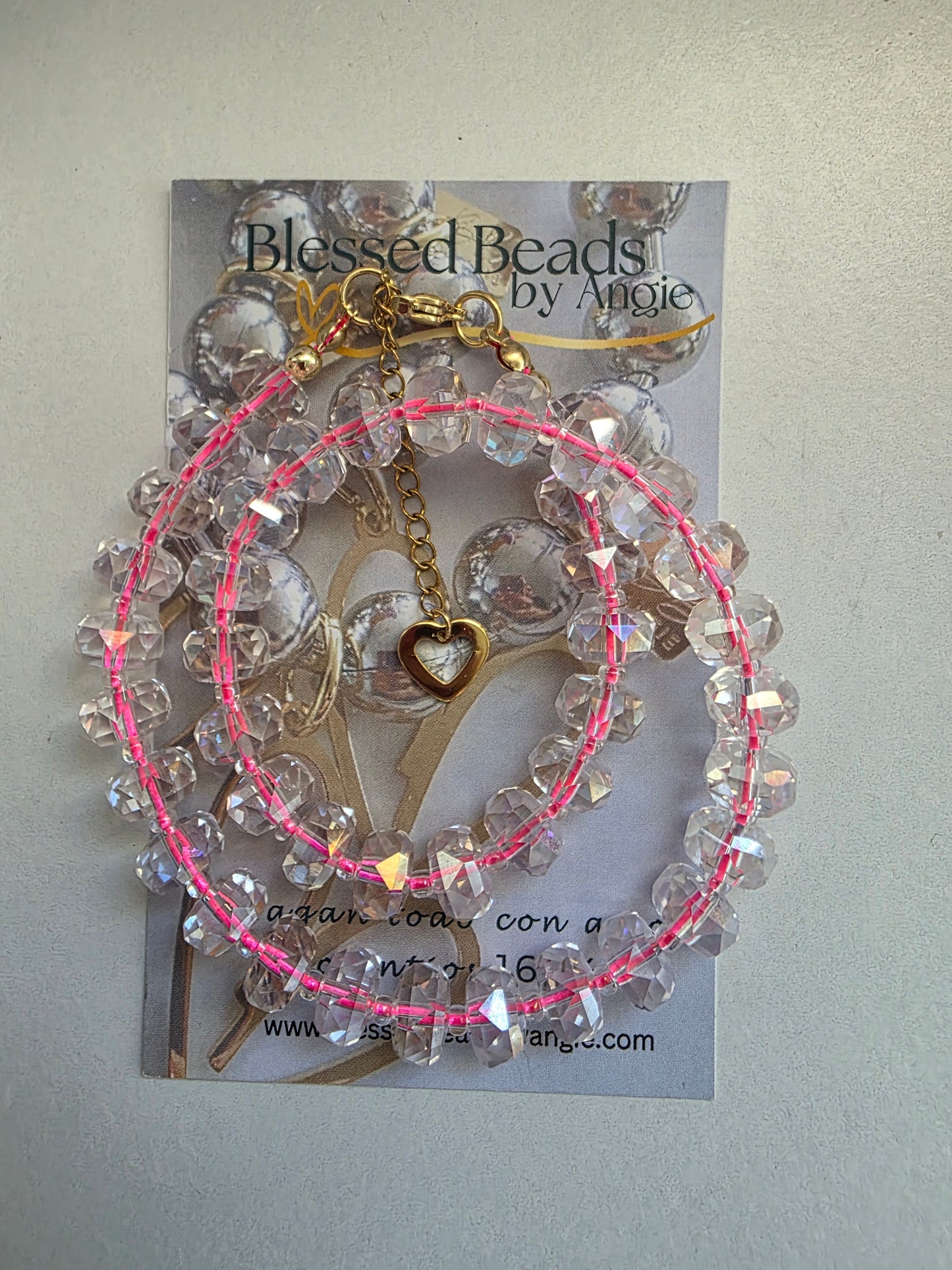 Pinky ice  necklace
