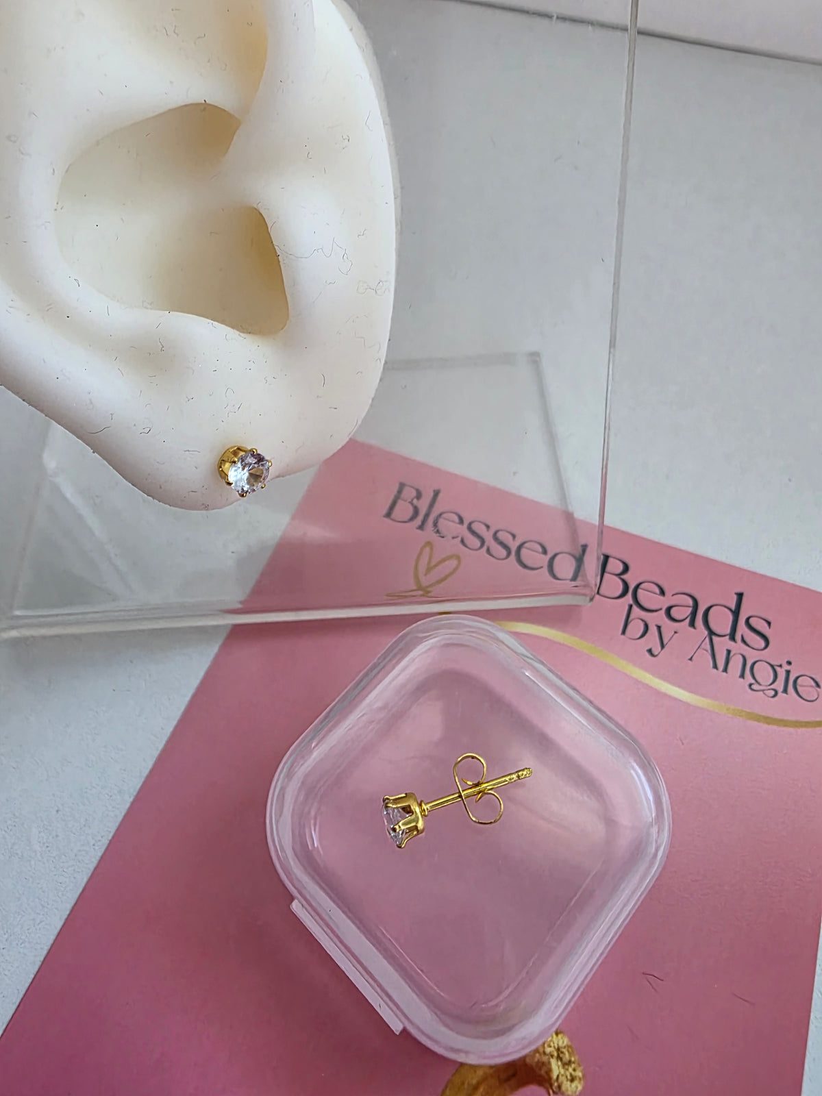 Glass earrings