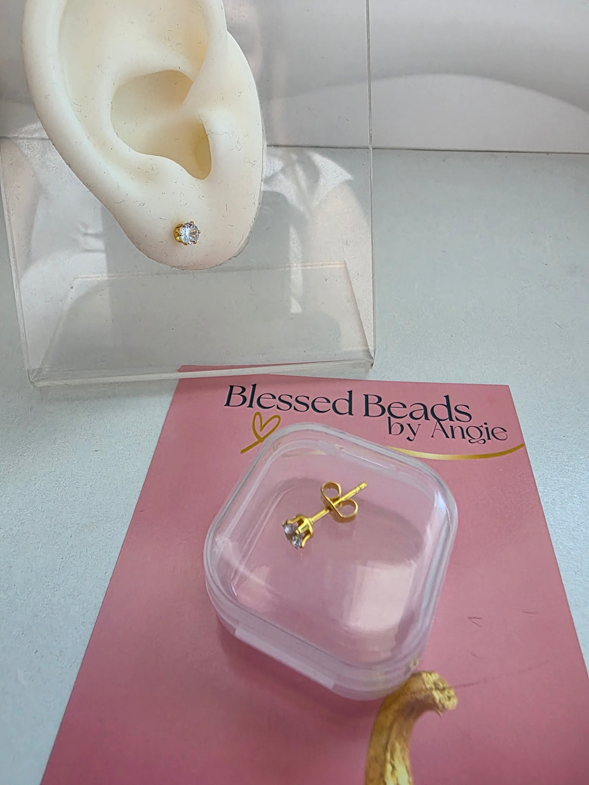Glass earrings