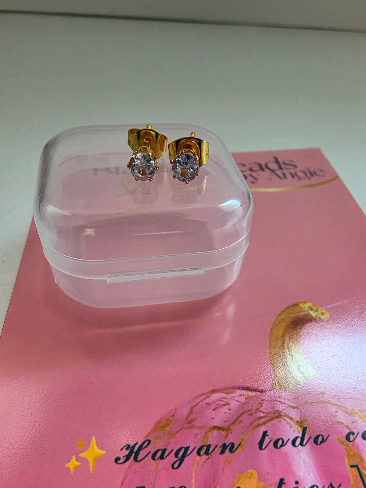 Glass earrings