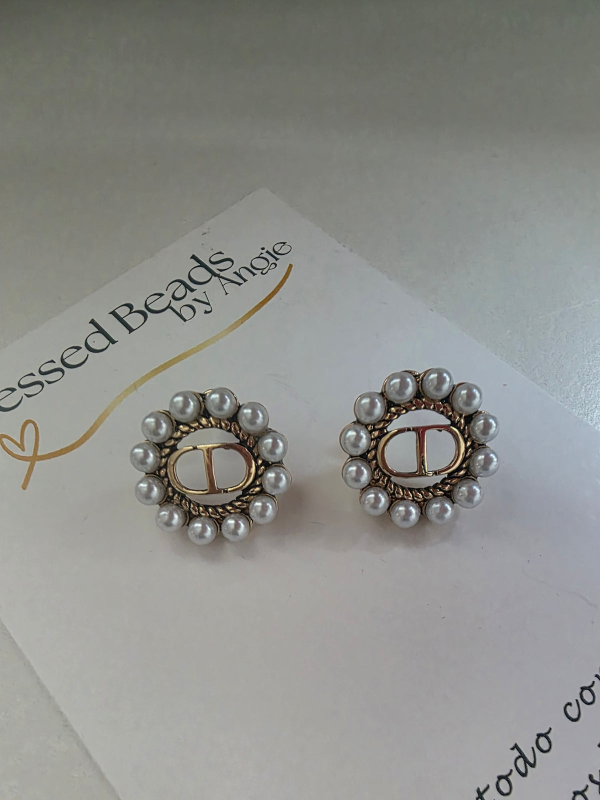 CD earrings