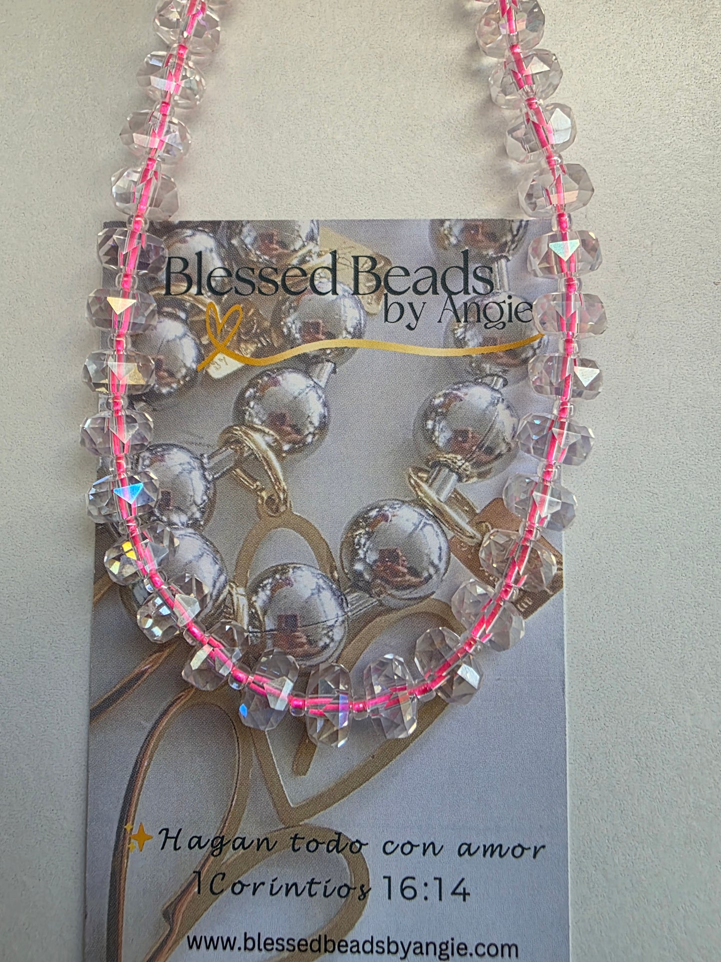 Pinky ice  necklace