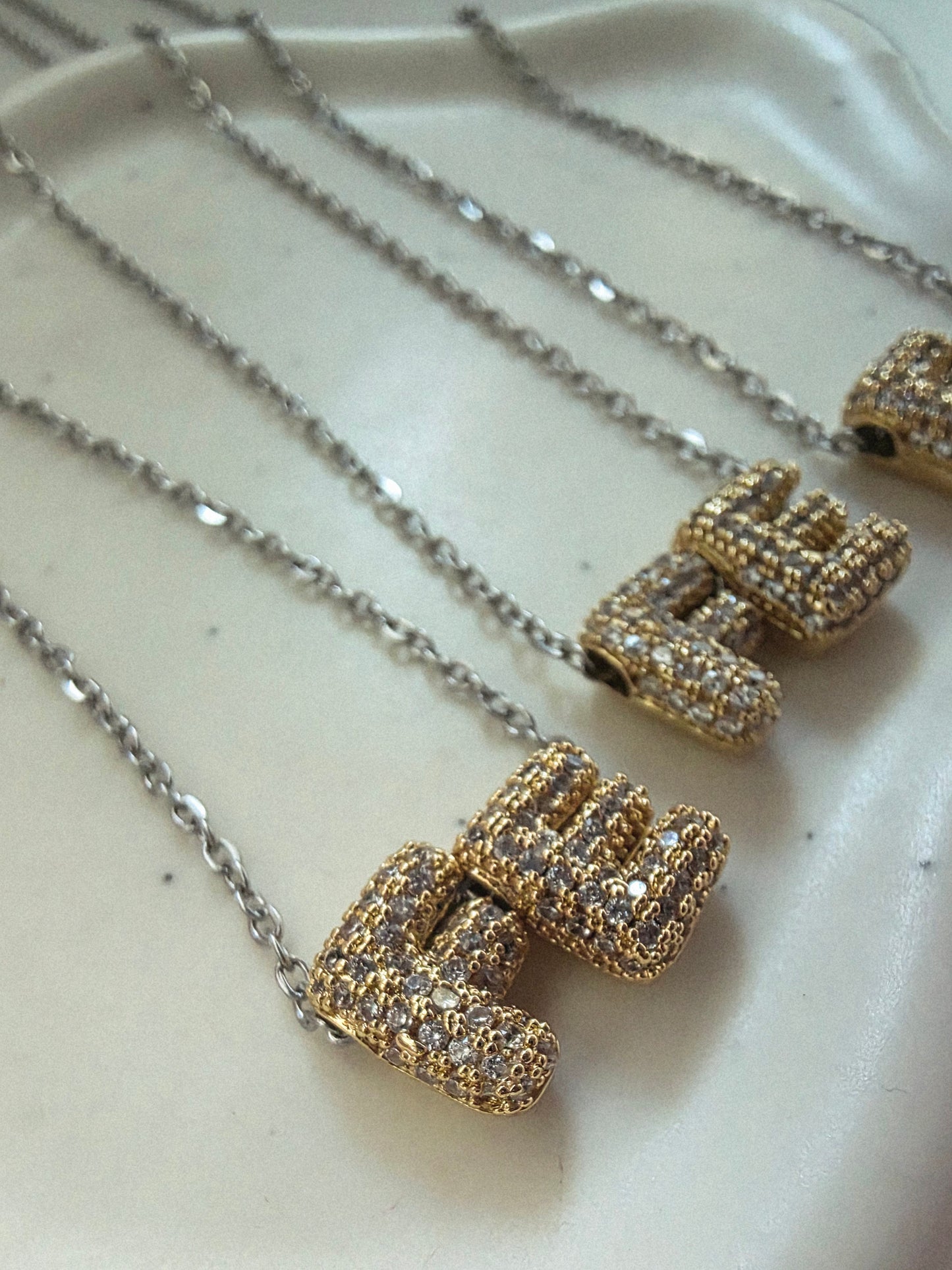 Fé 2 tones chain necklace