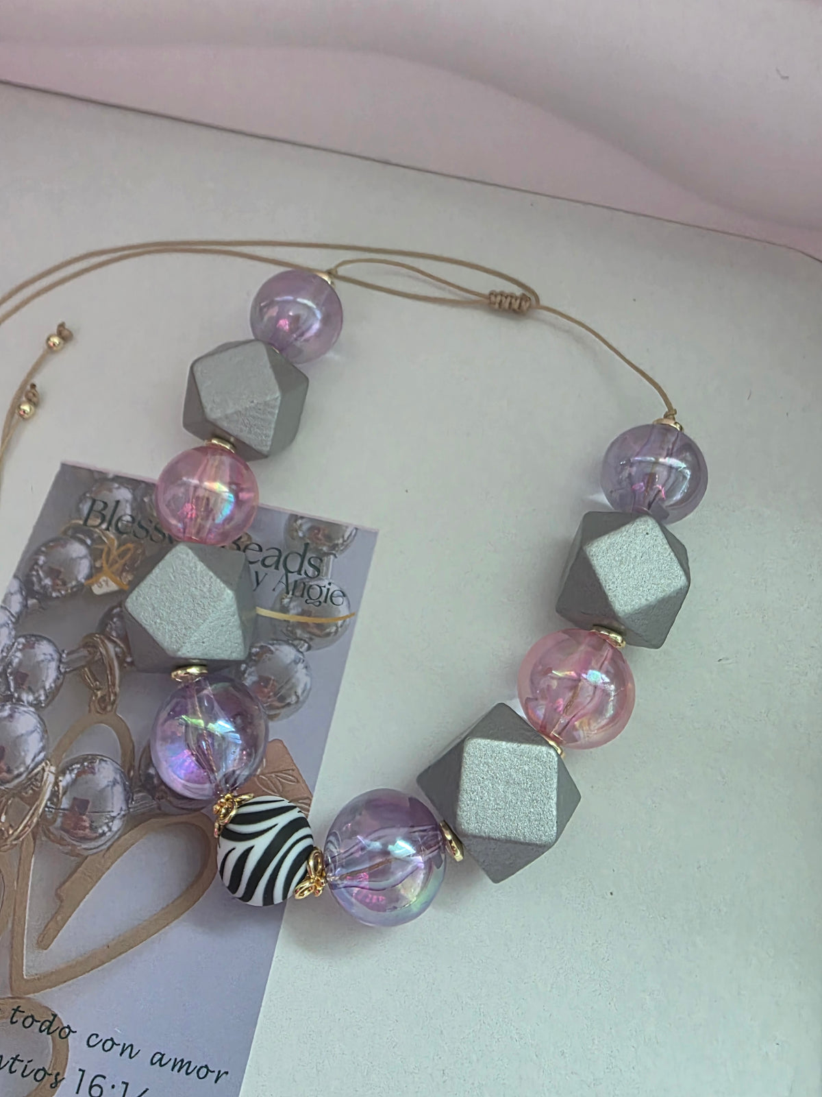 Zebra necklace