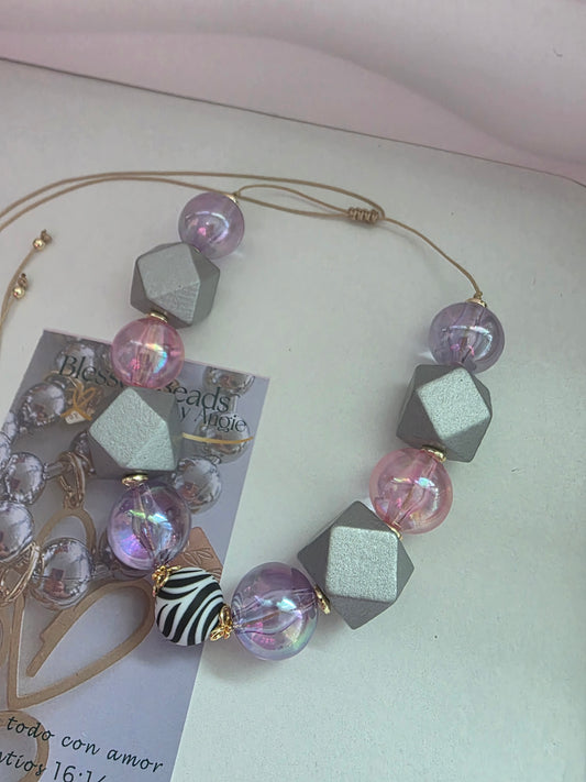 Zebra necklace
