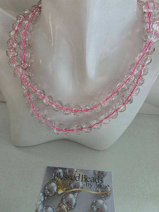 Pinky smoke ice necklace