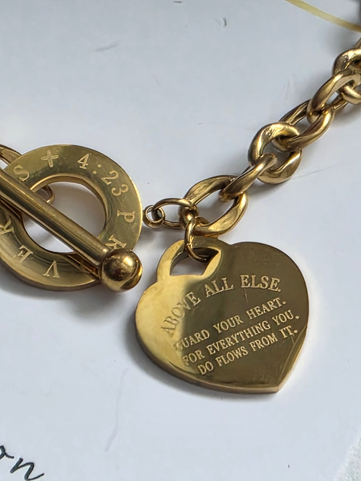 Proverb 4:23 bracelet