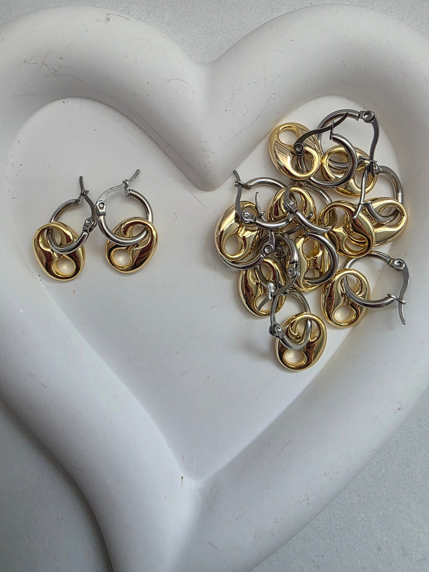Gc 2 tones earrings