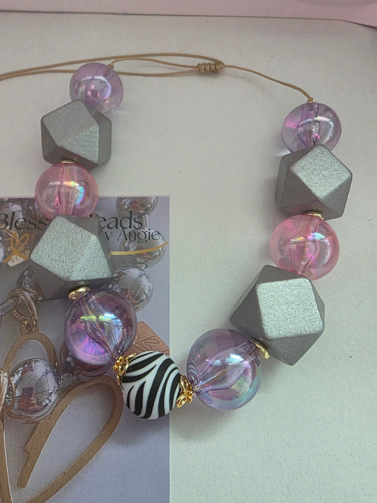 Zebra necklace