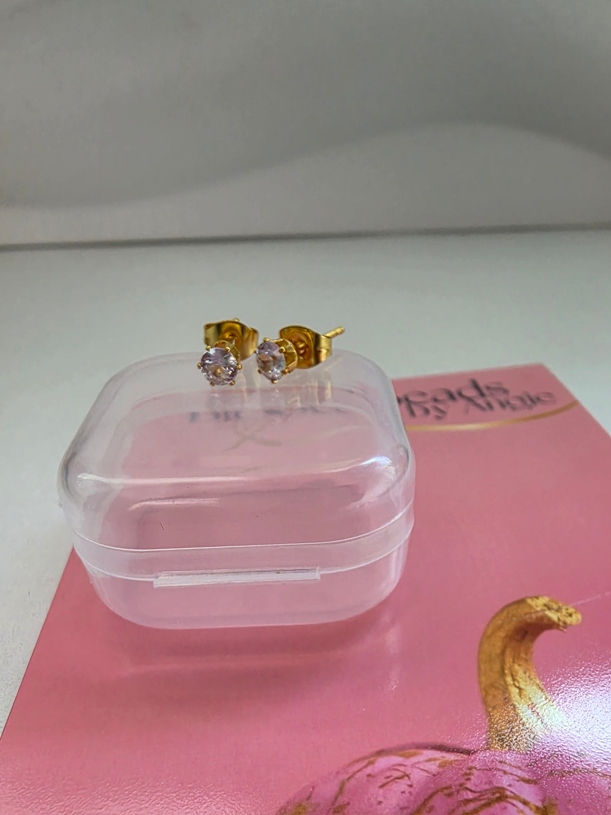 Glass earrings