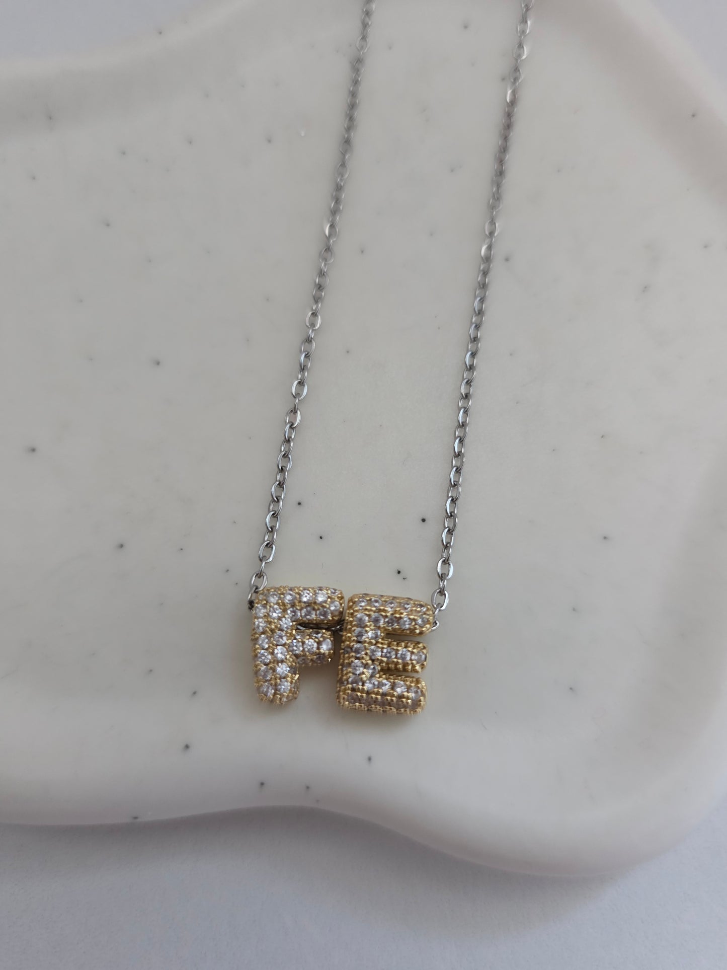 Fé 2 tones chain necklace