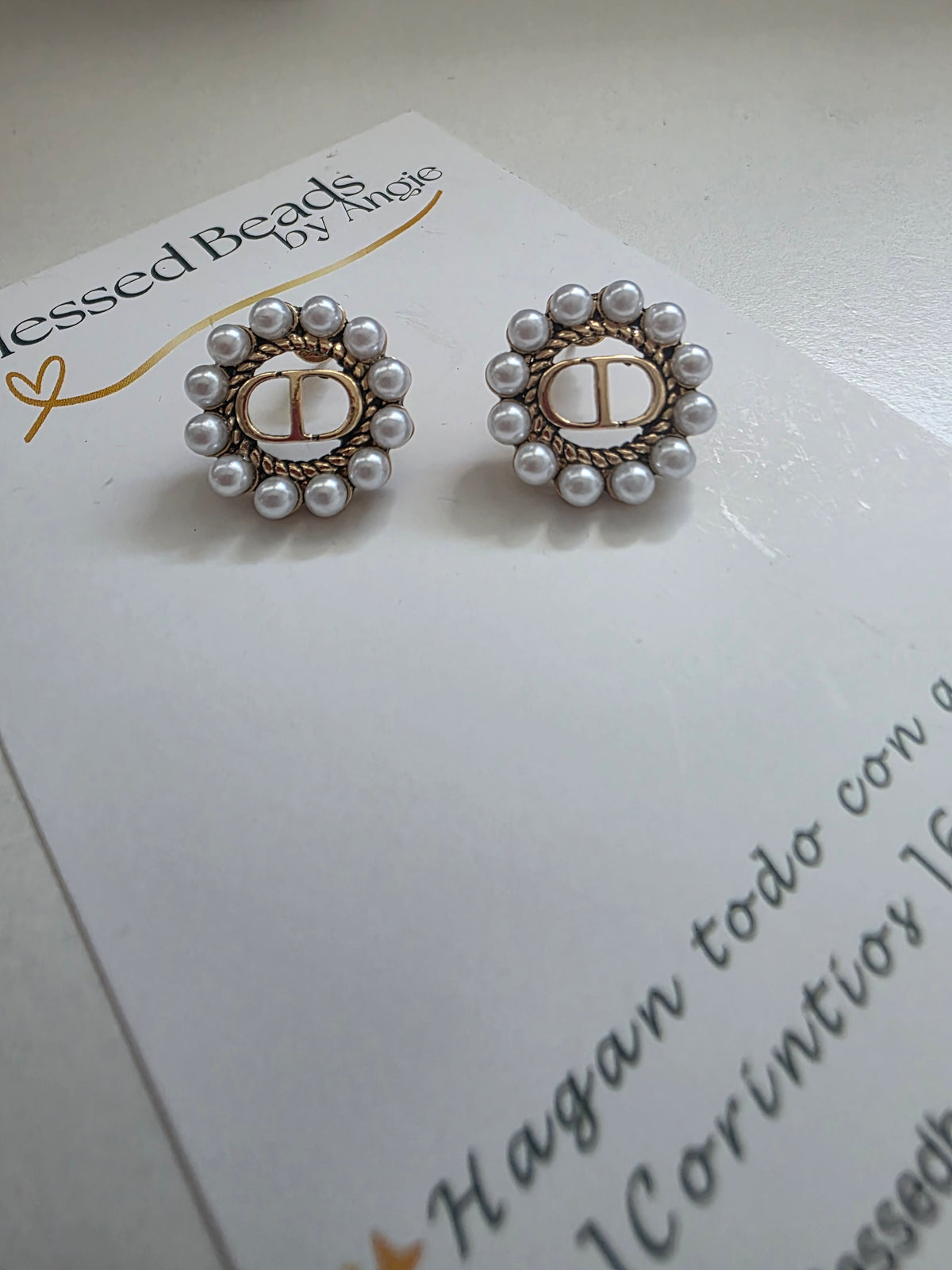 CD earrings