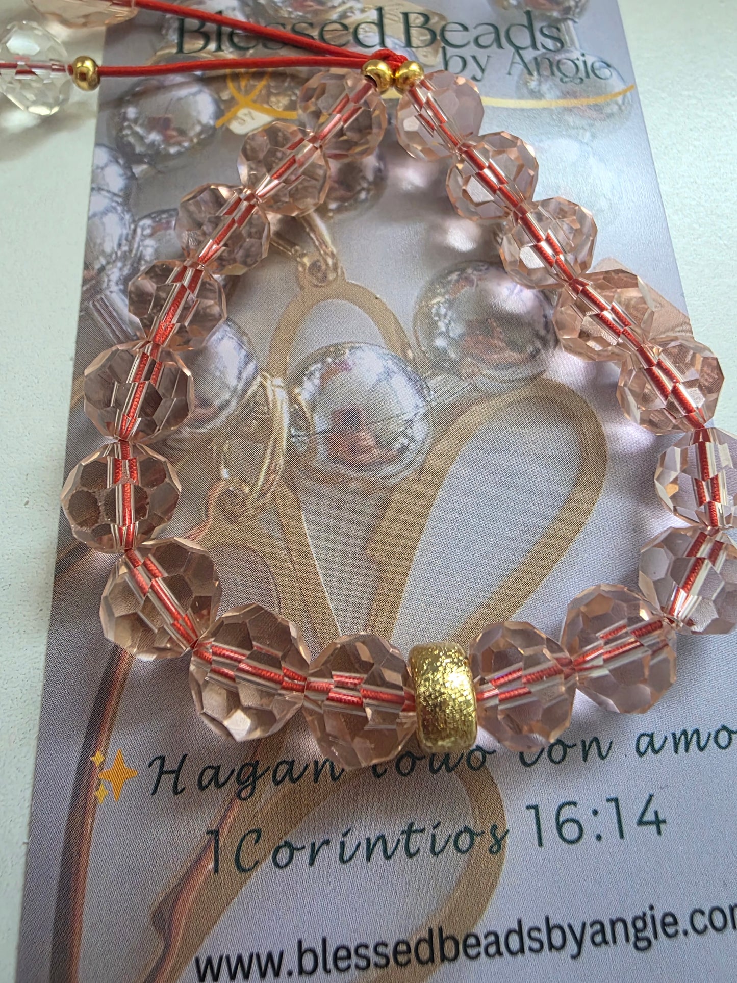 Pink ice bracelet